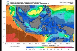 BMKG: Waspada gelombang tinggi hingga empat meter 3-4 Oktober 2023