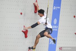 Kiromal Katibin segel medali perunggu di IFSC World Cup 2024 China