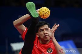 Kalah lawan Myanmar, tim sepak takraw Indonesia raih medali perak