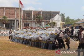 Polres Bangka melatih keterampilan personel pengamanan Pemilu 2024