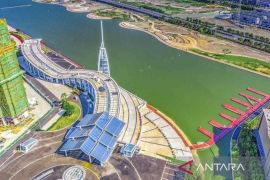 Indonesia berhasil rebut medali emas perahu naga 1000m putra Asian Games