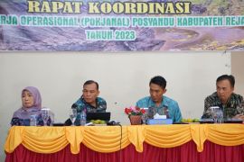 Dinas Kesehatan Rejang Lebong lakukan penguatan posyandu 15 kecamatan