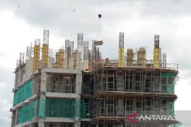FOTO - Progres pembangunan gedung landmark BSI di Aceh