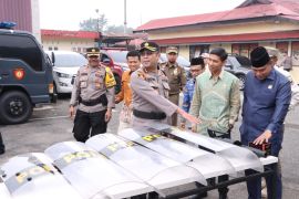 Pengamanan Pemilu 2024, Polres Padang Panjang cek kesiapan personil
