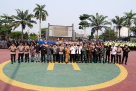 Polda Banten gelar pasukan Operasi Mantap Brata Maung kawal Pemilu 2024