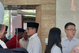 Sandiaga hadiri pengumuman bacawapres pendamping Ganjar