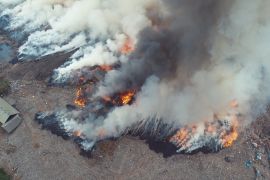 Kebakaran di TPA Rawakucing Tangerang berawal dari area landfill di pintu satu dan terus merambat