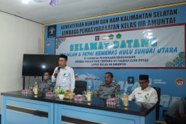 Kemenag HSU berikan pembinaan rohani di Lapas Kelas IIB Amuntai