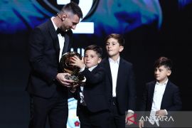 Timnas Argentina berikan selamat pada Messi atas Ballon d'Or