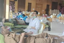 90 kantong darah dikumpulkan dari aksi donor darah di Tarakan