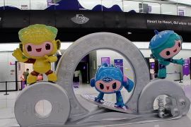 Gemasnya suvenir bertema trio robot di Asian Games Hangzhou 2022