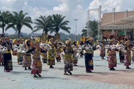 HUT ke-11 Kaltara, 150 ASN gelar tari tradisional massal