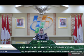 BPS mencatat Inflasi tahunan Oktober sebesar 2,56 persen didominasi beras
