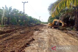 PUPR Kotabaru pelihara jalan Desa Tanjung Pangga