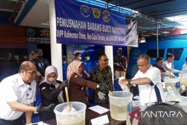 BNNP Kaltara Memusnahkan Sabu Seberat 15.364 Gram di Tarakan