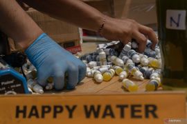 Polisi bongkar pabrik rumahan narkoba "Happy Water"