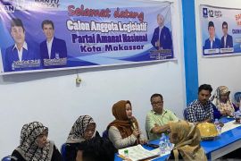 KPU Kota Makassar sosialisasi PKPU tentang kampanye pemilu di depan bacaleg