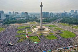 Aksi akbar Aliansi Rakyat Indonesia Bela Palestina