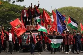 Mahasiswa gelar aksi bela Palestina
