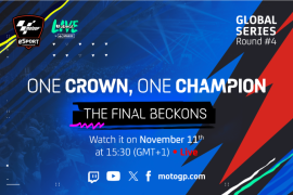 Pertandingan babak final Kejuaraan Esports MotoGP digelar 11 November di Barcelona