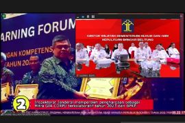 Kemenkumham Babel terbaik dua se-Indonesia pelaporan LHKASN tercepat dan lengkap