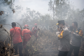 Polda Sumsel lakukan rotasi dan jaga kesehatan personel pemadam karhutla
