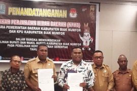 KPU Biak Numfor terima dana hibah Pilkada 2024 sebesar Rp41 miliar