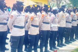 Ratusan siswa SPN Polda Sumsel  perkuat pengamanan Pemilu 2024