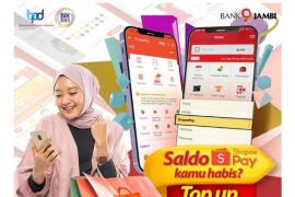 Bank Jambi Mobile sediakan fitur top up saldo Shopee Pay