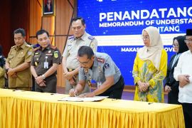 Kemenkumham-Kejati Sulsel teken MoU program terpadu pelayanan hukum