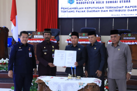 Pemkab HSU dan DPRD setujui Raperda pajak dan retribusi daerah