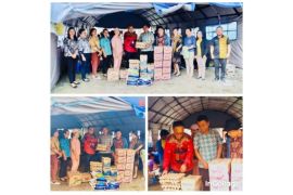 Sekretariat DPRD Samosir bantu warga terdampak banjir bandang