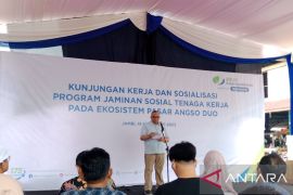 Wamenaker ajak pedagang pasar Jambi terlindungi BPJS Ketenagakerjaan