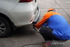 164 kendaraan terjaring razia uji emisi di Jakarta Selatan