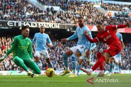 Laga Liverpool lawan Manchester City berakhir imbang 1-1