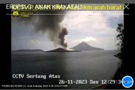 Gunung Anak Krakatau kembali erupsi