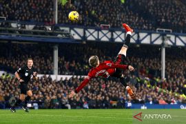 Gol salto Garnacho warnai kemenangan Manchester United 3-0 atas Everton