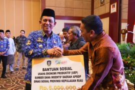 Gubernur Kepri salurkan bantuan usaha dan beras kepada masyarakat DTKS