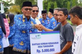 UPZ Bank Kalsel bantu warga terdampak kebakaran di Pelaihari