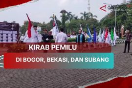 Kirab Pemilu di Bogor, Bekasi, dan Subang