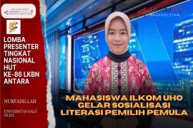 Mahasiswa Ilkom UHO gelar sosialisasi literasi pemilih pemula