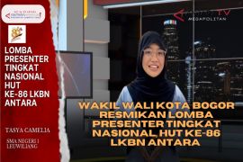 Wakil Wali Kota Bogor resmikan Lomba Presenter tingkat nasional,, HUT ke-86 LKBN Antara