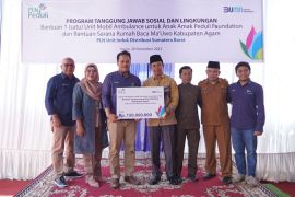 PLN Peduli fasilitasi rumah baca Ma'Uwo Kamang Mudik Agam