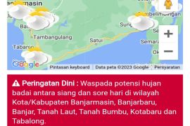 BMKG imbau waspada potensi hujan badai di tiga kabupaten