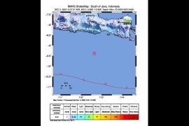 Gempa bumi dengan magnitudo 5,2 terjadi di tenggara Malang