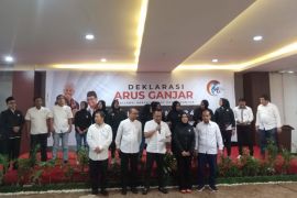 Massa "Arus Ganjar" dukung Ganjar-Mahfud di Sumut