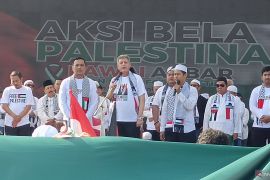 Foto - Ketua DPRD Fadliansyah dukung aksi bela Palestina