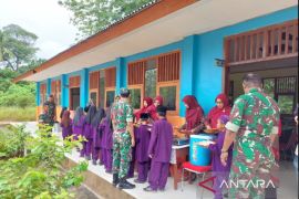 Kodim Bangka Selatan gencarkan program dapur masuk sekolah