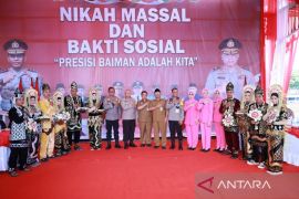 Polresta Banjarmasin gelar nikah massal 155 pasangan