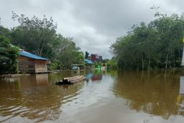 Banjir menyebabkan pembangunan infrastruktur tertunda di Kapuas Hulu